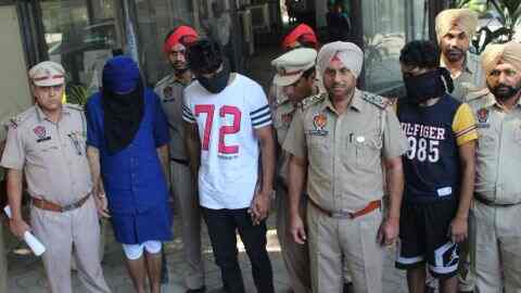 Khanna police arrest gangster sukhwinder boxer with three others
