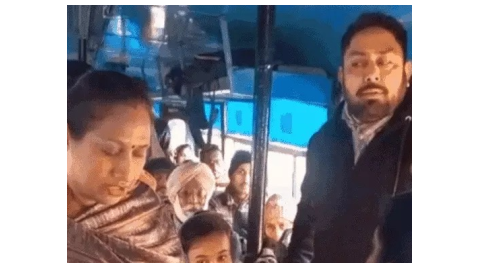 Case-Of-Dispute-Between-Aap-Leader-And-Bus-Passenger-Fir-Registered-On-The-Passenger-Woman-Said-Misbehaved-And-Forcibly-Got-Down-From-The-Bus